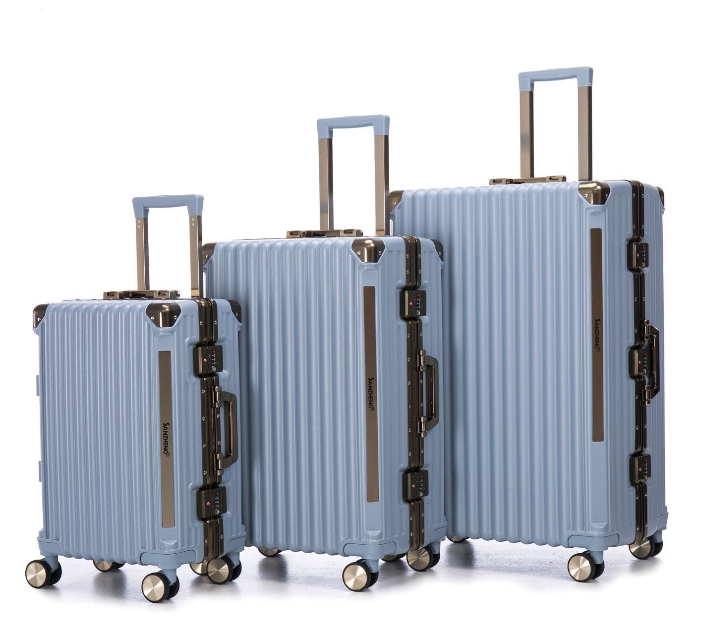 Valise à roulettes parta avec cadre en aluminium épaisse anti-chute