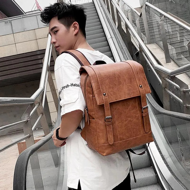 Sac à dos en cuir imperméable
