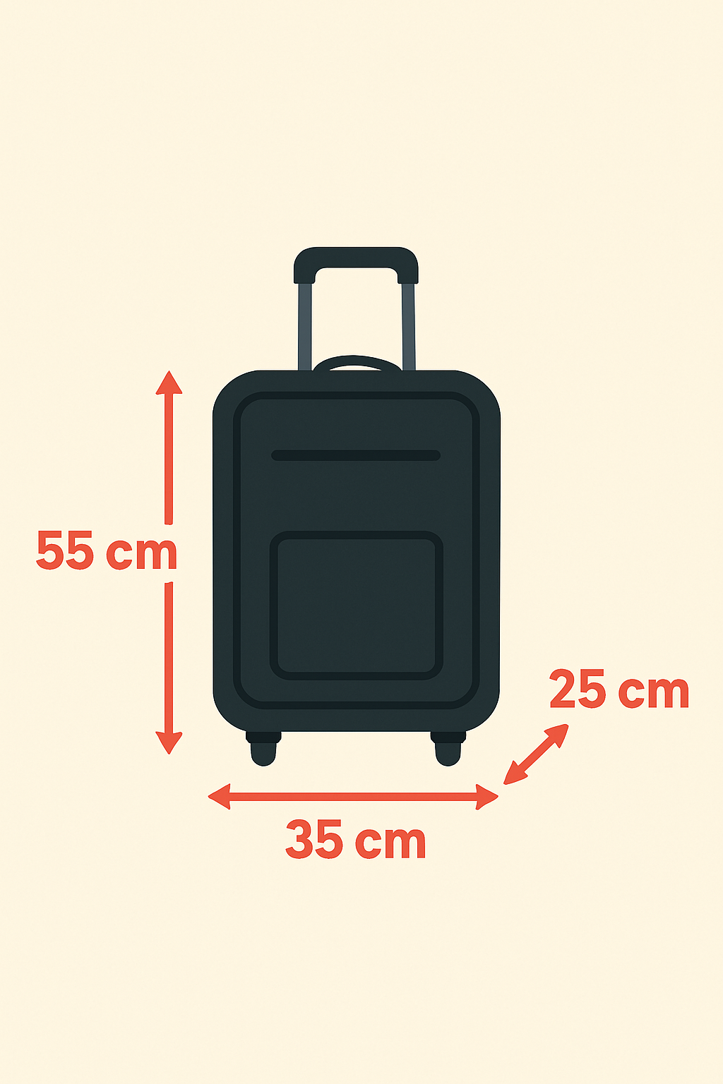 Quelles sont les dimensions du bagage cabine au Maroc ?