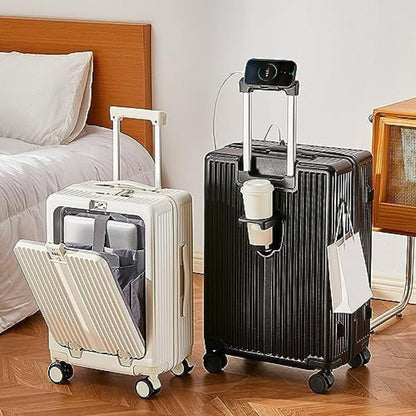 Valise cabine avec Porte-gobelet et Port USB