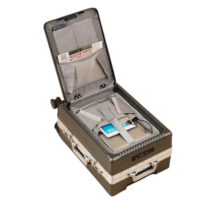 Valise Cabine Parta 20” Ouverture Frontale – Serrure TSA, 4 Roues 360°