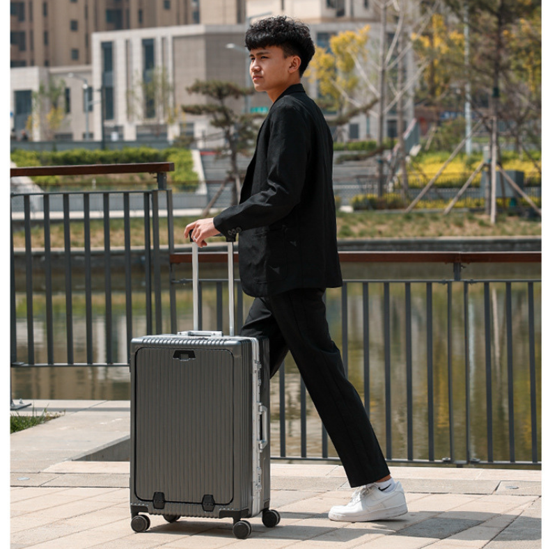 Valise Cabine Parta 20” Ouverture Frontale – Serrure TSA, 4 Roues 360°