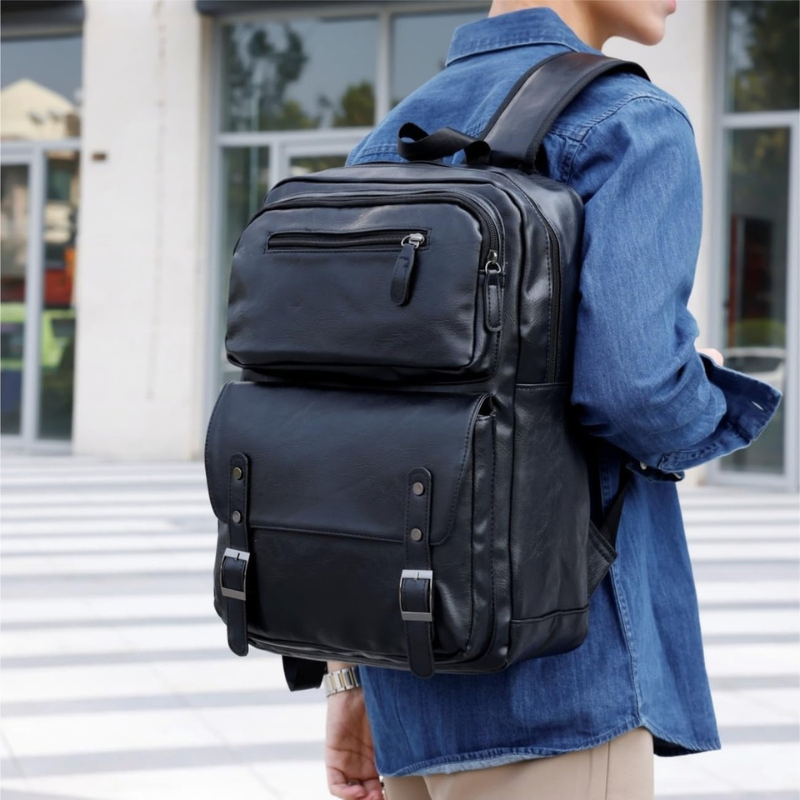 PARTA Sac à Dos Professionnel Homme avec Compartiments Multiples