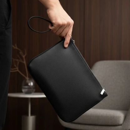 ClutchBag en Semi-Cuir Élégante avec Dragonne – Pochette Homme Chic