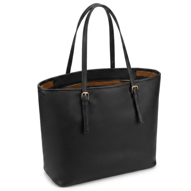 PARTA Sac Cabas Femme Noir Élégant – Grande Capacité, Style Chic et Intemporel