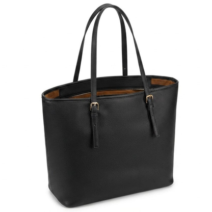 PARTA Sac Cabas Femme Noir Élégant – Grande Capacité, Style Chic et Intemporel