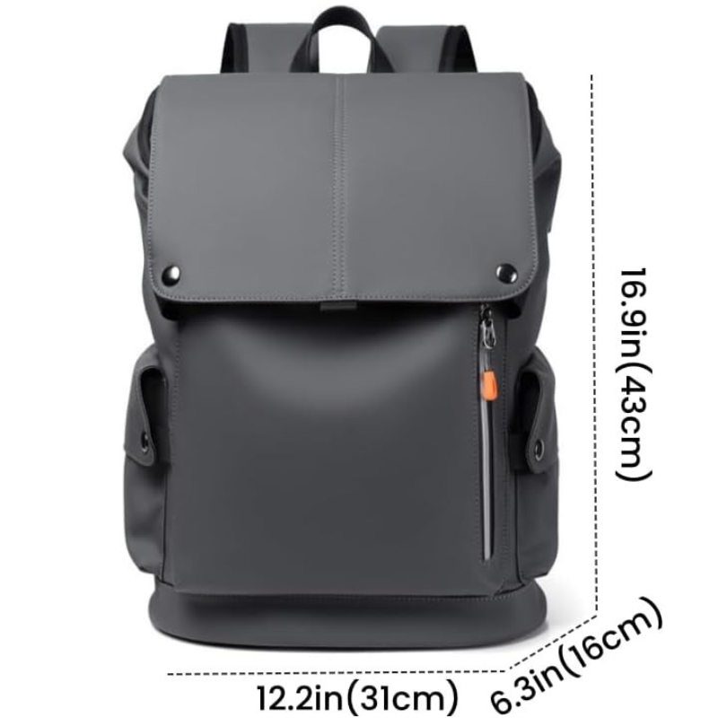 PARTA Backpack for Men – Large Capacity Waterproof Laptop Backpack (Grey)