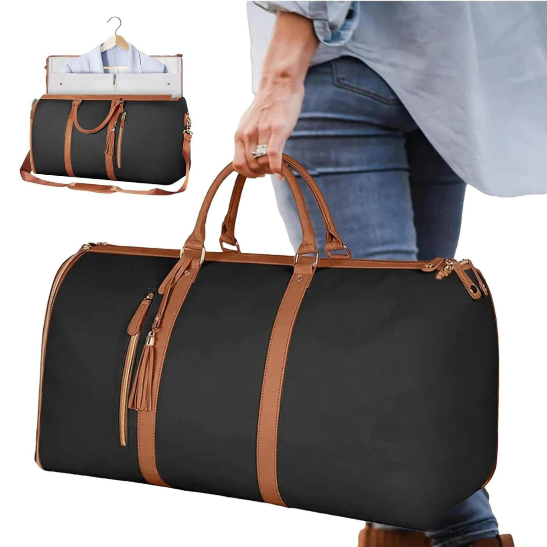 sac à vêtements pour voyage et sport pliable avec pochette à chaussures