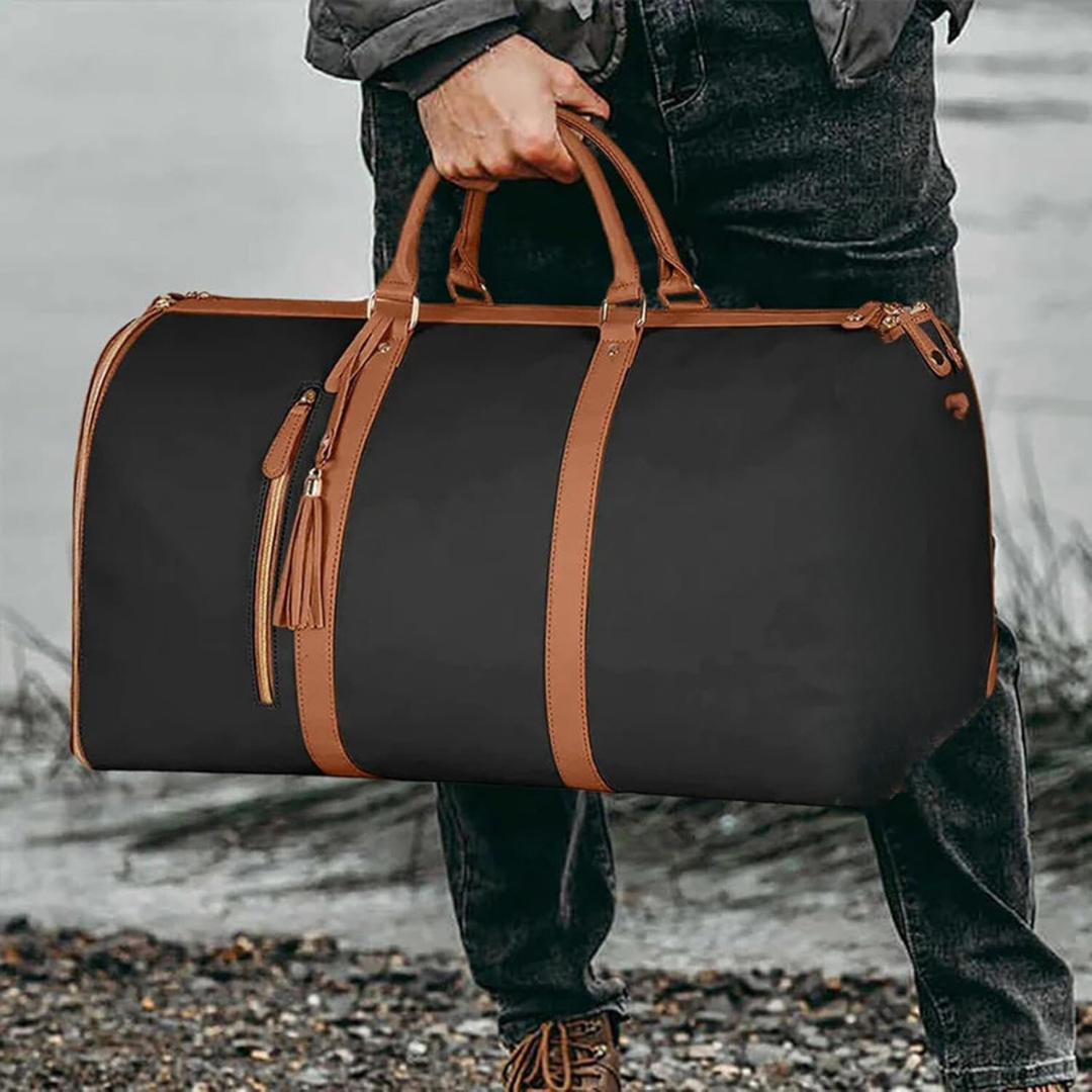 sac à vêtements pour voyage et sport pliable avec pochette à chaussures