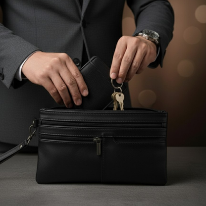 Clutch en cuir Parta élégant