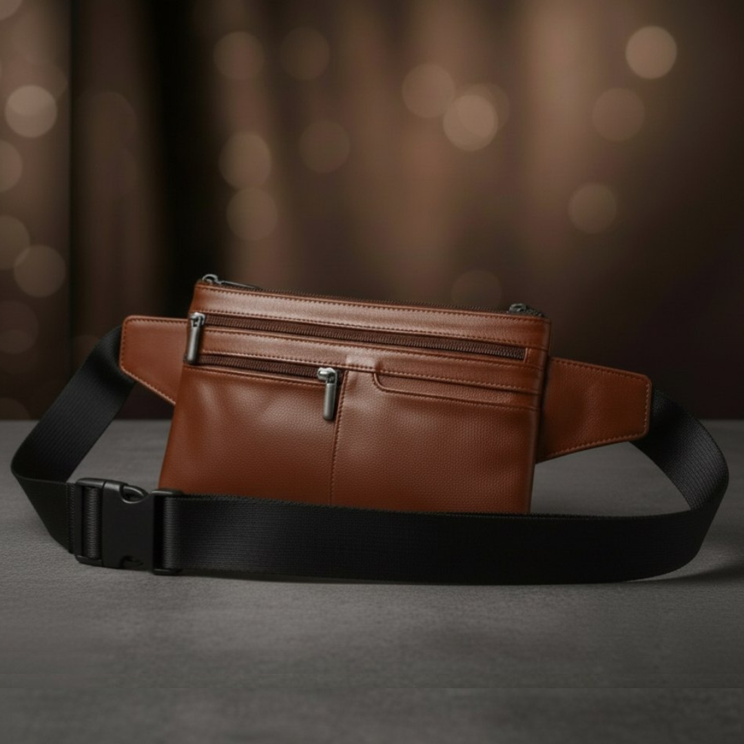 Parta Sac Banane en Cuir pour Homme