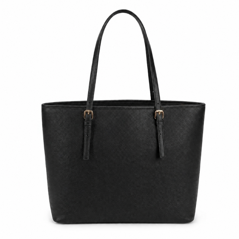 PARTA Sac Cabas Femme Noir Élégant – Grande Capacité, Style Chic et Intemporel