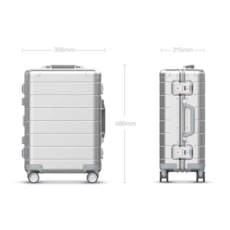 Valise Cabine Aluminium Parta – Bagage à Main Rigide avec Double Verrouillage TSA.