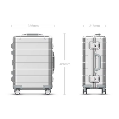 Valise Cabine Aluminium Parta – Bagage à Main Rigide avec Double Verrouillage TSA.