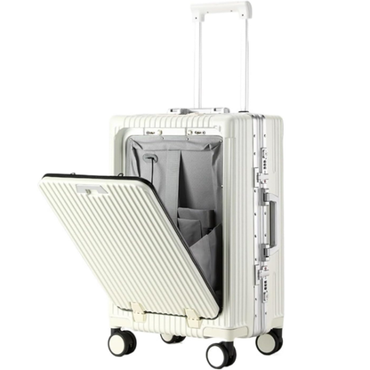 Valise Cabine Parta 20” Ouverture Frontale – Serrure TSA, 4 Roues 360°