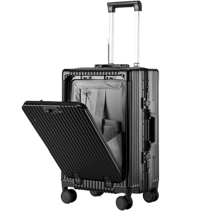 Valise Cabine Parta 20” Ouverture Frontale – Serrure TSA, 4 Roues 360°